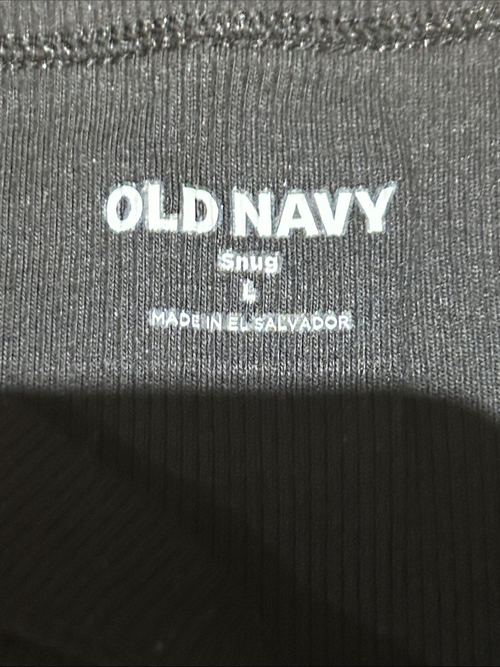 Old Navy Black Ribbed Snug Tank - Picture 3 of 6